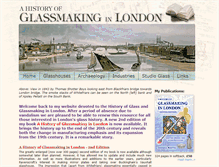 Tablet Screenshot of glassmaking-in-london.co.uk